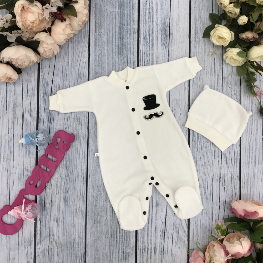 251-И. Комбинезон с шапкой,100% хлопок интерлок